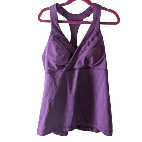 LULULEMON ATHLETICA Deep Breath Tank 'Luxtreme in Dew Berry' Size 4 - Picture 3 of 4